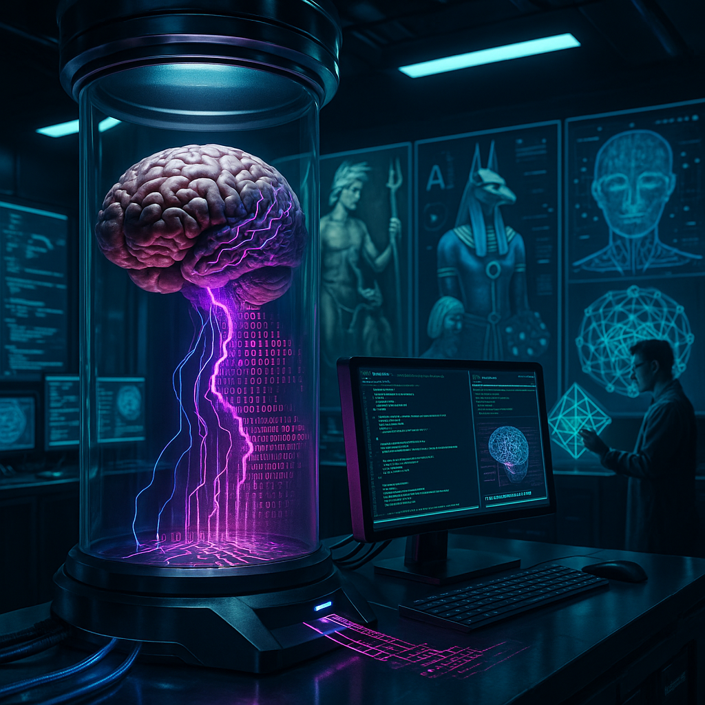 Algorithmic Folklore: Machine Myths and the Mirage of Mind Uploading
