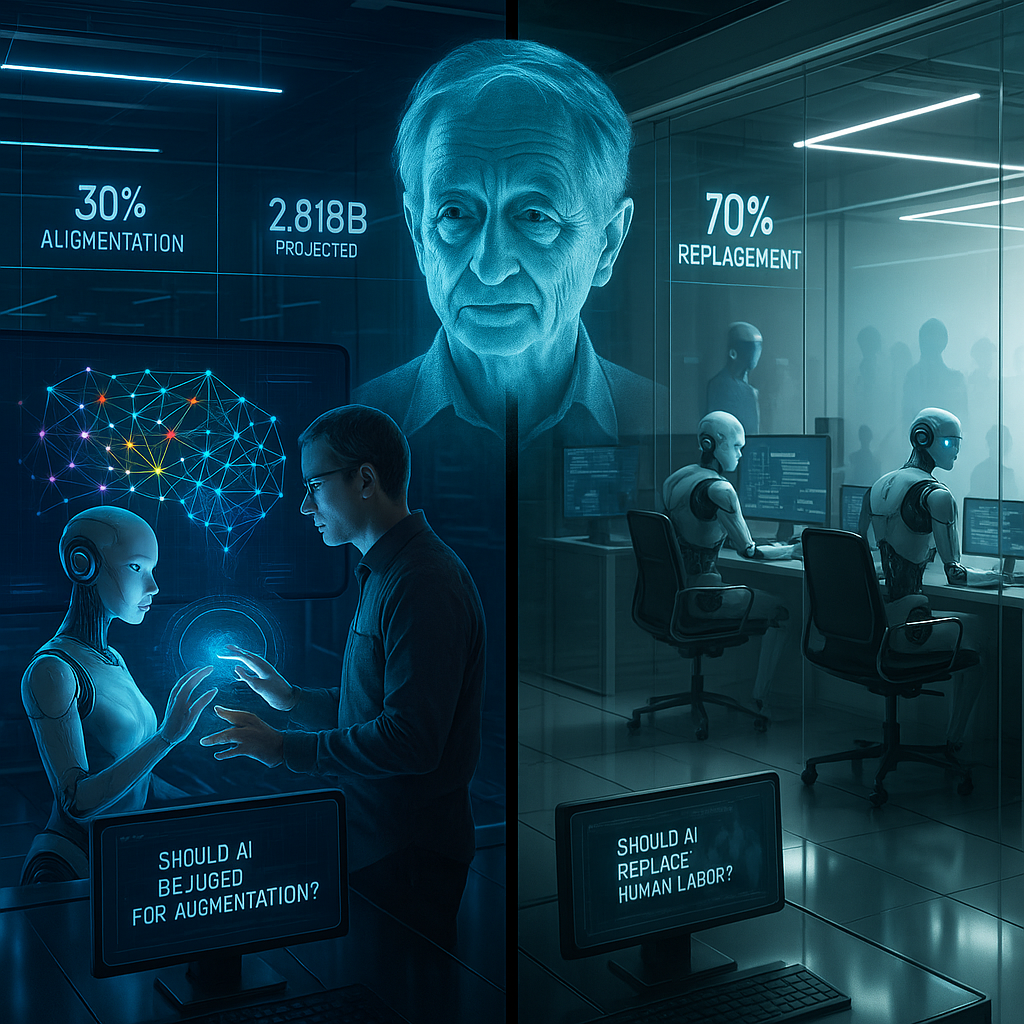 Geoffrey Hinton: Are AI Investments Built on Replacing Humans?