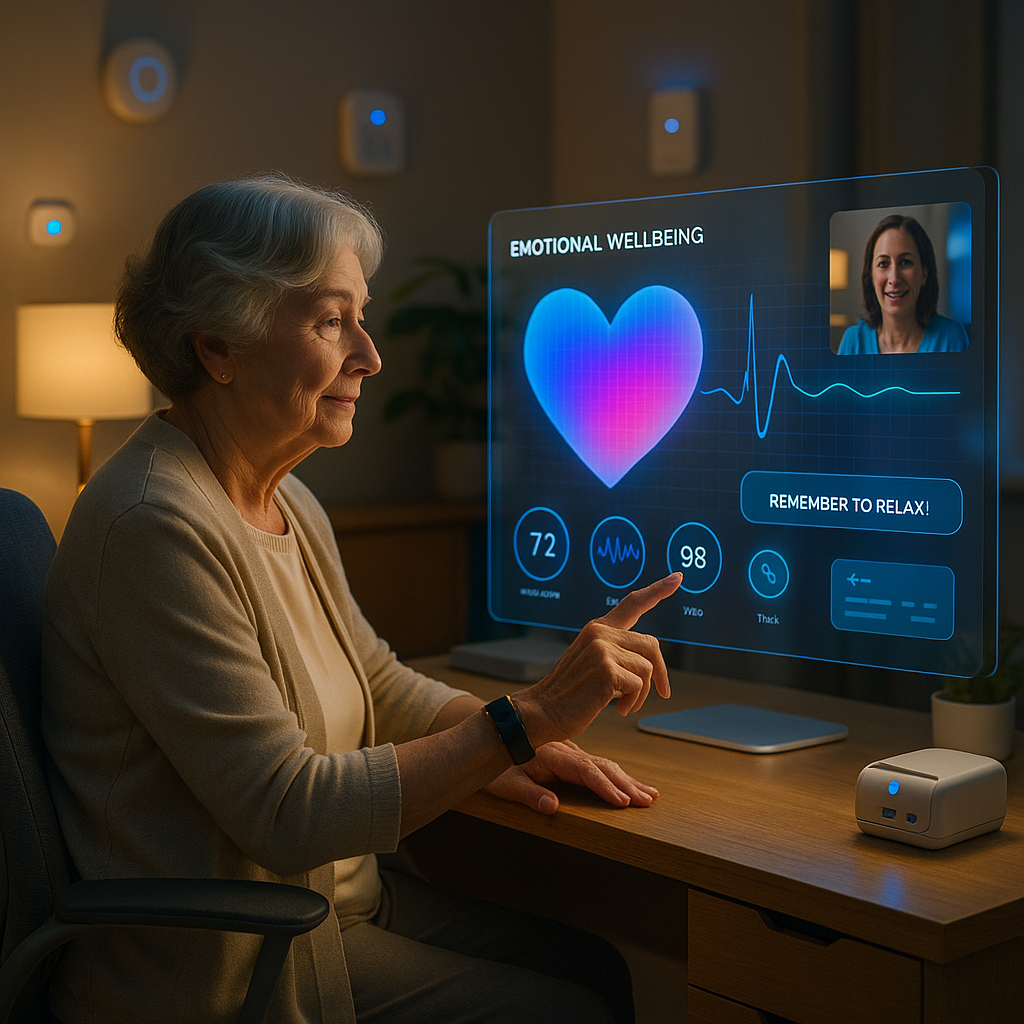 How Workplace AI Stress Monitoring Supports Seniors’ Mental Health